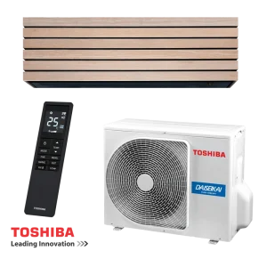 Инверторен климатик Toshiba Super Daiseikai 10 WOOD RAS-B13S4KVDG-E / RAS-13S4AVPG-E